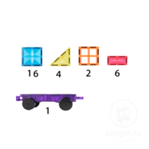 Jeu de tuiles magnétiques 29 pièces - Entièrement magnétique