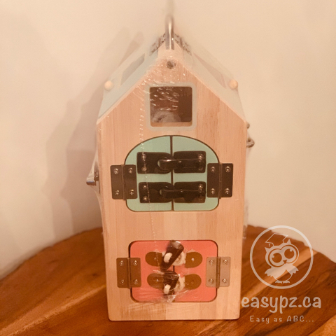 Jouet boîte à clefs en bois pour enfants