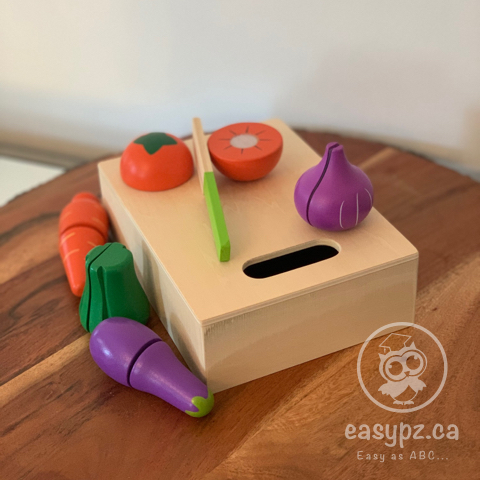 Jouets à découper les fruits et légumes en velcro