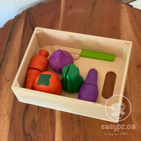 Jouets à découper les fruits et légumes en velcro