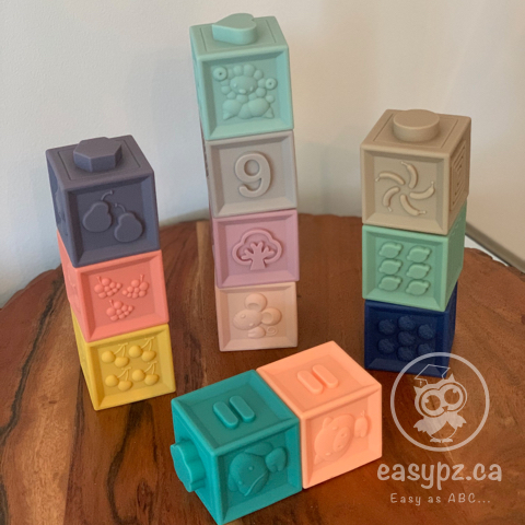 12 blocs en silicone souple